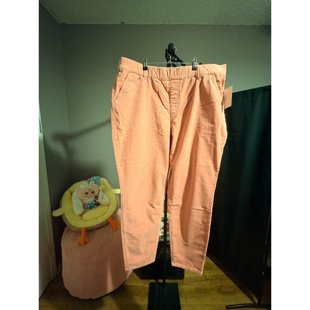 Juicy Couture California Skinny Corduroy Pants Pink Sz 6 NWT